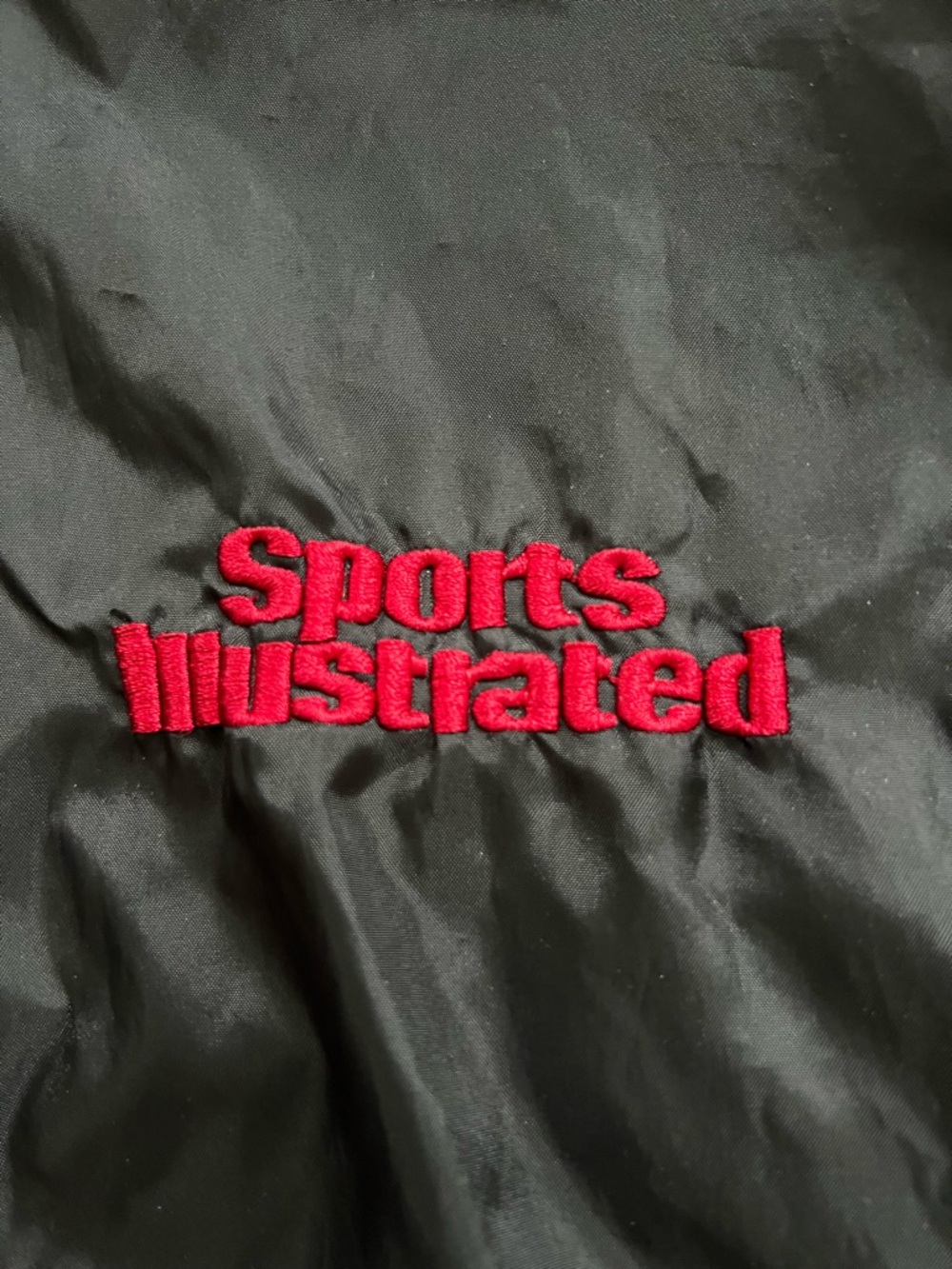 Sports Illustrated Swim Black Windbreaker with Red Logo - Picture 2 of 4